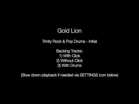 Gold Lion by Yeah Yeah Yeahs - Backing Track for Drums (Trinity Rock & Pop - Initial)