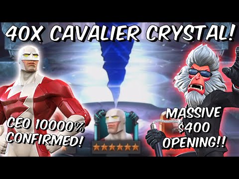 40x 6 Star Guardian & Hit Monkey Cavalier Crystal Opening - CEO 10000% - Marvel Contest of Champions