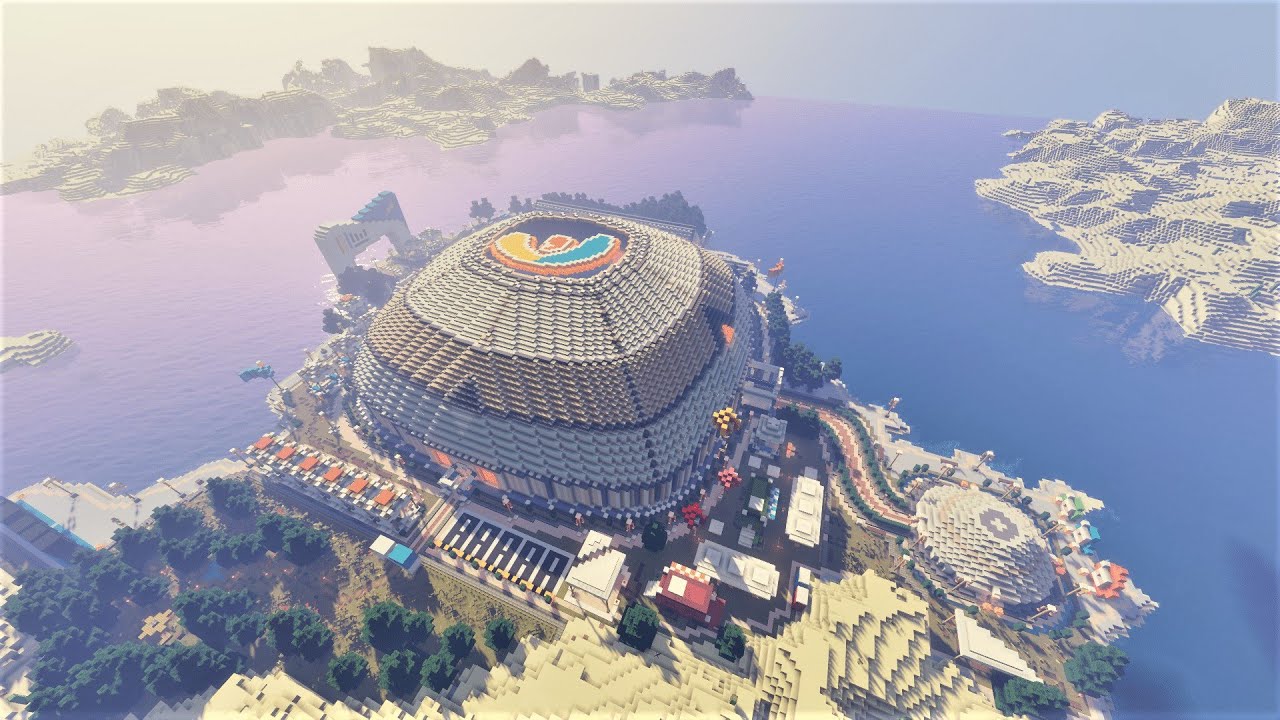 블록 40만개로 사막에 바다 만들어서 갯벌 축제하기