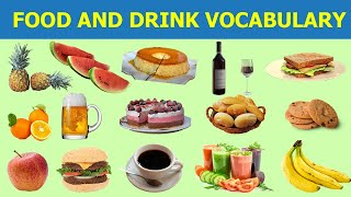 Food and drink vocabulary in English - Learn English vocabulary by topic - Food in English