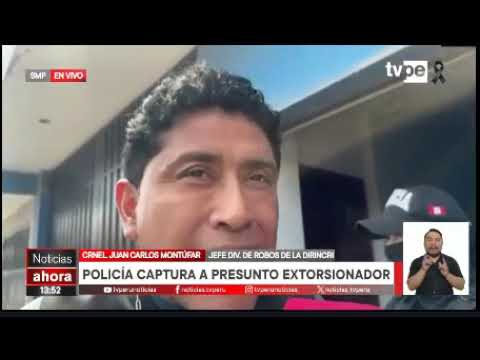 DIVINROB POLICIA CAPTURA A PRESUNTO EXTORSIONADOR