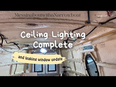 Ceiling Lighting Complete | Our Narrowboat Fit-out | EP38