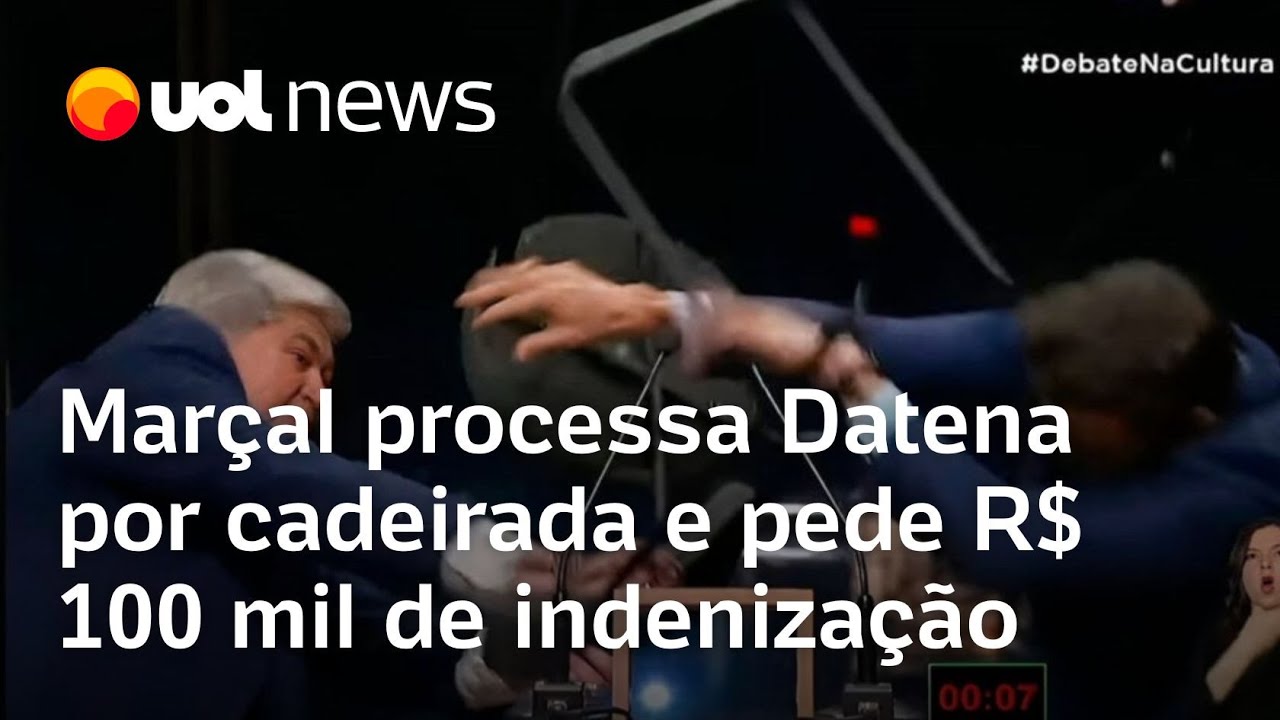 Pablo Marçal processa Datena por cadeirada e pede R$ 100 mil de indenização: 'Efeito devastador'