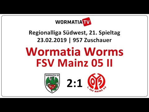 Zusammenfassung Wormatia - FSV Mainz 05 II 2:1 (23.02.2019)