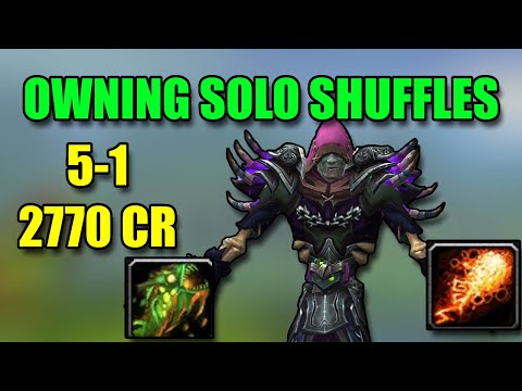 Destruction Warlock - 5 Wins Solo Shuffle - 2770CR - BuaLock Dominating Shuffles