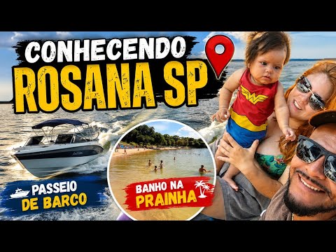 Conhecendo Rosana SP, passeio de barco e banho na praia