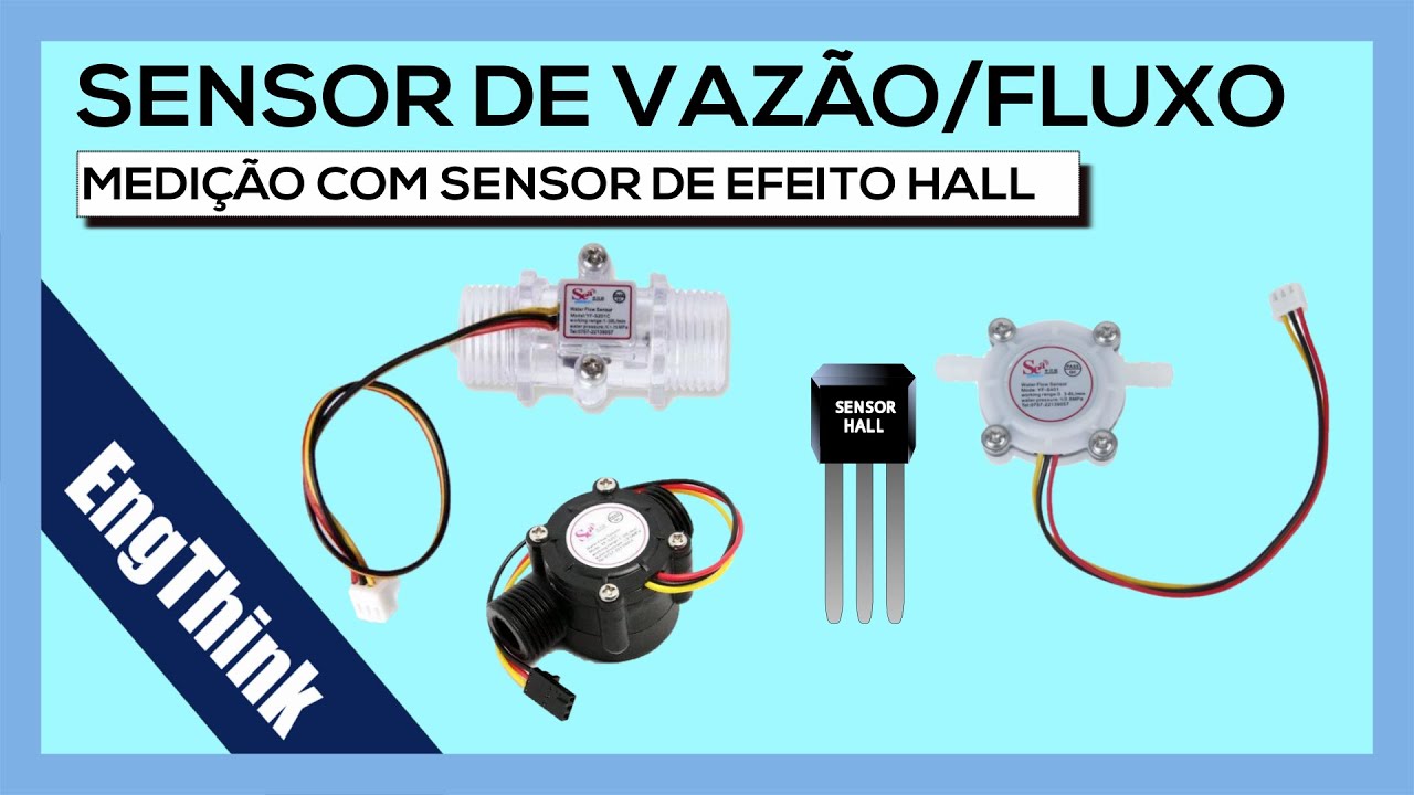 Watch Now Sensor de Fluxo/Vazão Arduino, como funciona Sensor HALL Sensor de Fluxo/Vazão Arduino, como funciona Sensor HALL