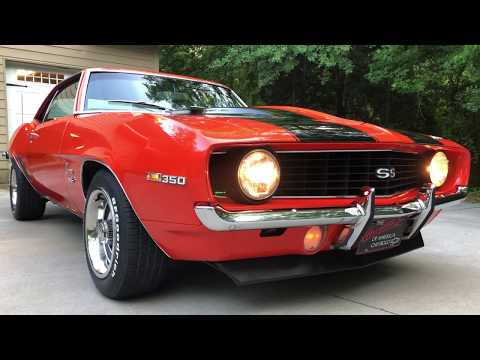 Classic Car 69 Camaro SS Super Sport Hugger Orange Muscle Car Hot Rods #camarolife #chevrolet