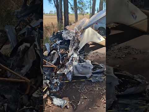Destroços de um CESSNA que transportava cocaina na GO-206