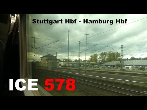 ICE 578 (ICE 1) Mitfahrt Stuttgart Hbf - Hamburg Hbf über Frankfurt, Kassel