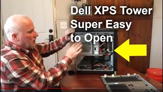 Dell XPS Tower Super Easy to Open - How-To #computer