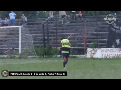FEDERAL B: Amalia 2 - 9 de Julio (Rafaela) 0 / Fecha 7 - Fase 2