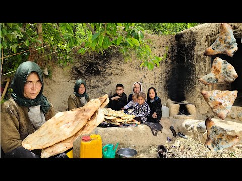 Village life Afghanistan | Baking most delicious tandoori 'Bread' and 'Bolani'