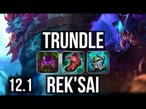 TRUNDLE vs REK'SAI (JNG) (DEFEAT) | Rank 1 Trundle, Dominating, Rank 23 | NA Grandmaster | 12.1