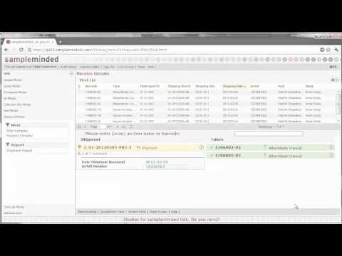 sampleminded Shipment Minder Demo