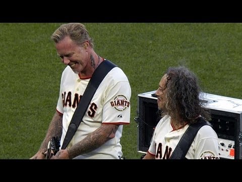 Metallica performs "Star-Spangled Banner"