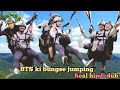 BTS did Bungee jumping 🎢 // Real Hindi Dubbing //Run Episode 9
