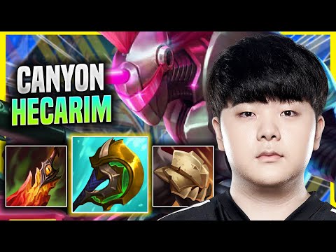 CANYON IS A GOD WITH HECARIM! - DK Canyon Plays Hecarim JUNGLE vs Kayn! | Preseason 2022