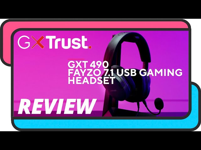 Vídeo relacionado con GXTrust 490W Fayzo Cascos Gaming USB 7.1 Sonido Envolvente, Drivers 50mm, 35% Plástico Reciclado, Micrófono con Cancelación de Ruido, RGB Auriculares con Cable Over-Ear PC PS5 - Blanco