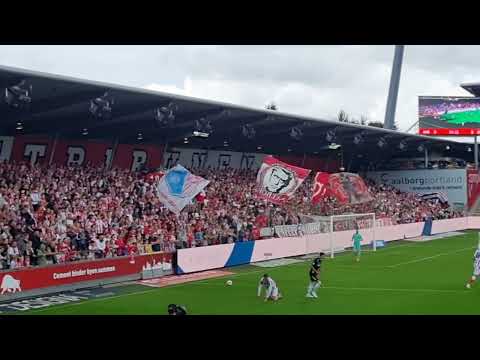 Aalborg BK Vs AC Horsens in game atmosphere