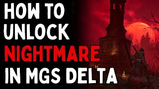 THE NIGHTMARE RETURNS – How to Unlock the MGS Delta's Legendary Hidden Dream Sequence