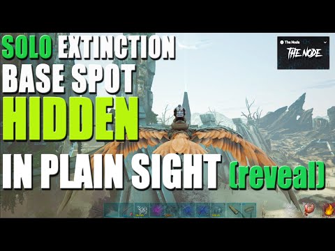 ARK: THE NODE SERVERS - DAY 3 - EXTINCTION MINING & GREAT SOLO BASE SPOT REVEALED.