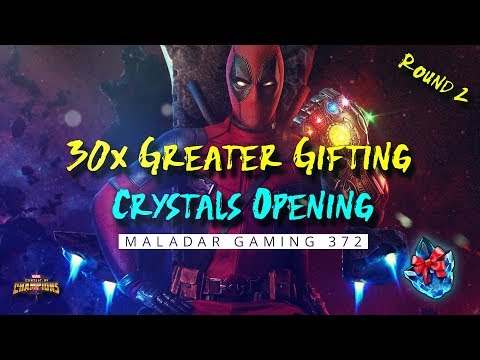 30 Greater Gifting Crystals Opening Round 2 - Marvel Contest of Champions