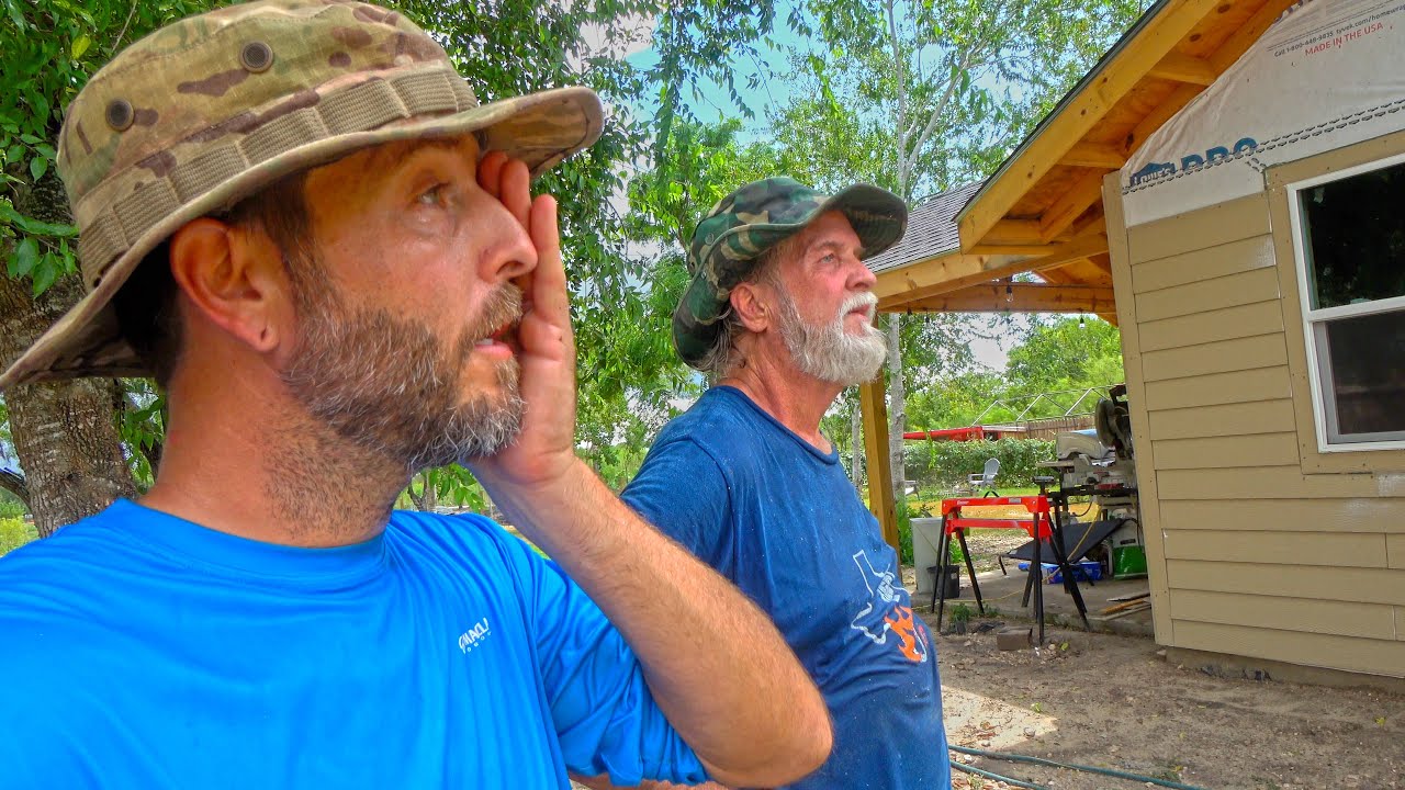 We Had To Work Quickly | DIY Tiny House Build | South Texas Living