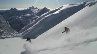 preview picture of video 'Sci alpinismo nelle Dolomiti, Fuori pista, Free Ride'