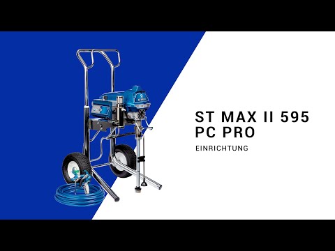 ST Max II 595 PC Pro-Tutorial: Einrichten Ihres Farbspritzgeräts