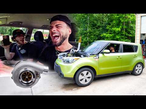 Installing a Massive Turbo On My Nitrous Kia