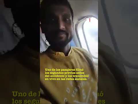 Las impactantes imágenes captadas dentro del avión poco antes de estrellarse en Nepal ✈