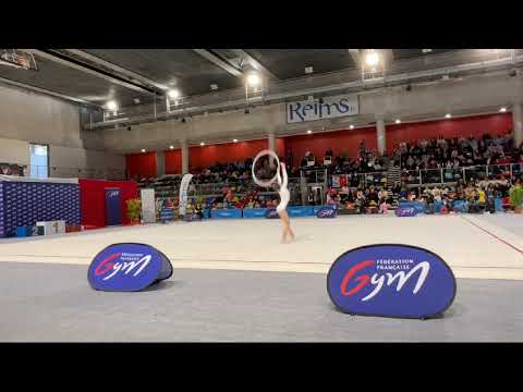 Pauline Seredkin cerceau 2024/25. Championnat de France à Reims.