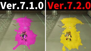 更新データVer.7.2.0の変更内容を比較【スプラ3アプデ】