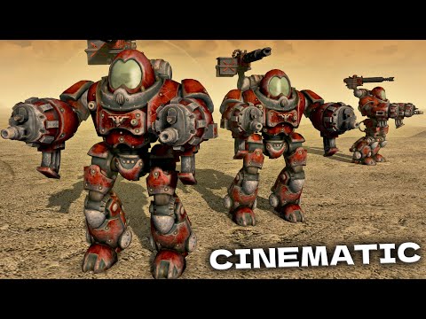 ADEPTUS MECHANICUS vs ORKS - Men of War: Warhammer 40K Mod (4K)