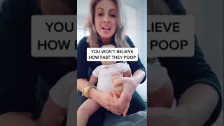 Baby Won&#39;t Poop: Do this massage trick! #shorts #newborn #ytshorts