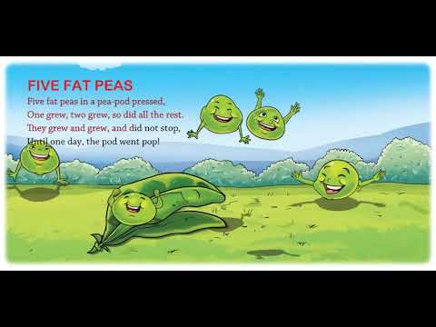 Five Fat Peas | Nursery Rhymes & Songs for Children I Animated I Firefly Rhymes