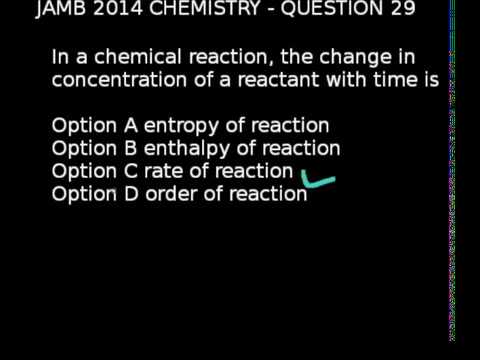 Q29 - JAMB Chemistry 2014 Past Questions and Answers