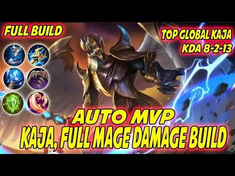 Auto MVP, Kaja Full Mage Damage Build - Top Global Kaja - Mobile Legends