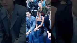 Bella Hadid and Kris wu were spotted Together in Twining Outfits 💙 #shorts #bellahadid #kriswu