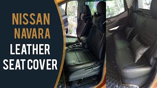 Nissan Navara Custom Leather Seat Cover Installation