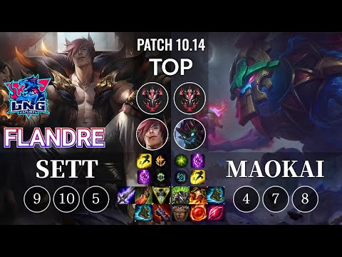LNG Flandre Sett vs Maokai Top - KR Patch 10.14
