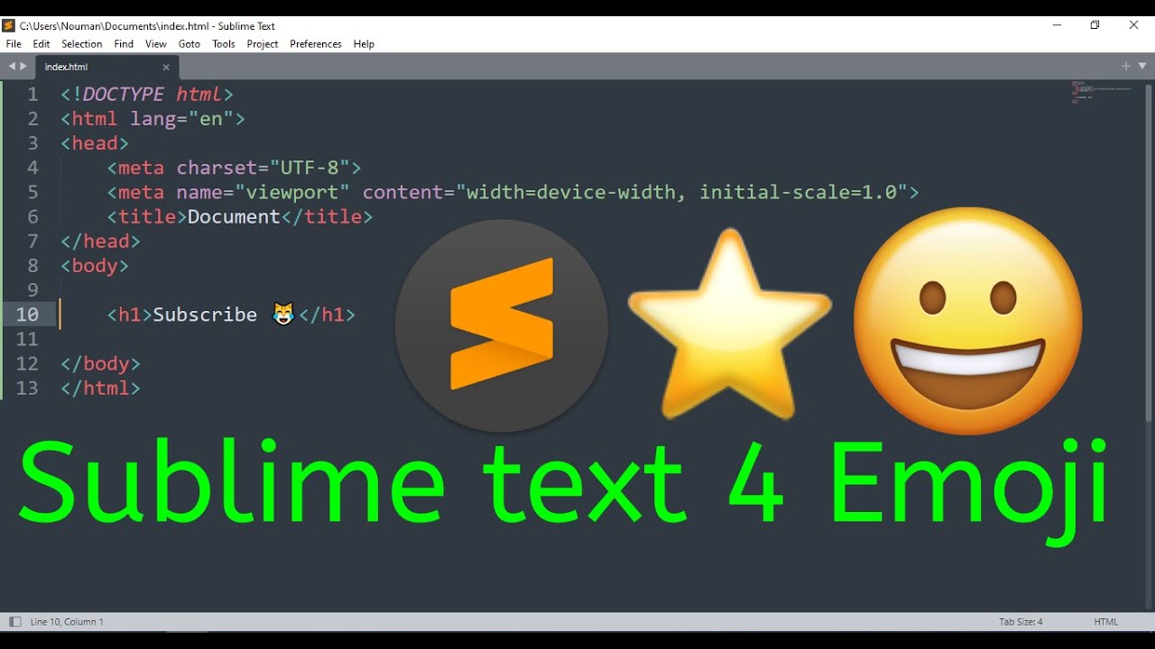 Sublime text 4 emoji use | Sublime Text Emoji Package