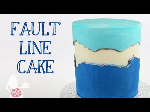 Cómo hacer un pastel con falla (pastel con glaseado dividido)