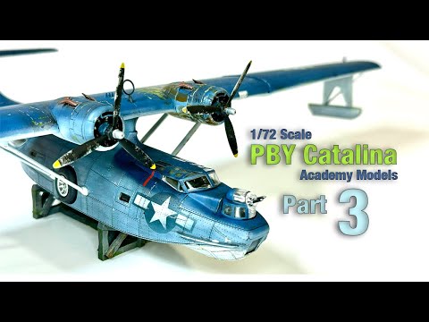 PBY Catalina Part 3 - Finished!   1/72 Scale Aircraft  Academy Models
