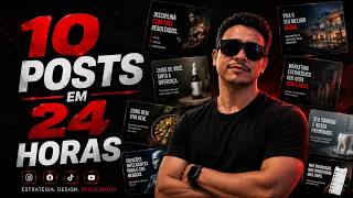 Eu vou fazer 10 posts para as suas redes sociais em apenas 2...