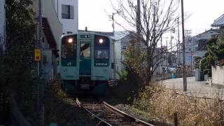 preview picture of video '鳴門線1500形 撫養～鳴門 JR-Shikoku 1500 series DMU'