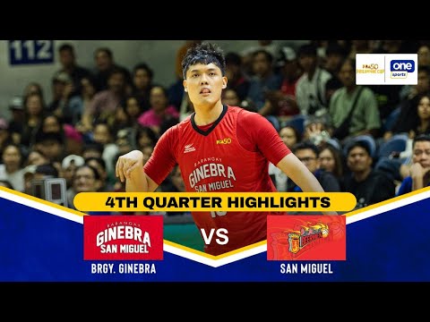 BRGY. GINEBRA vs. SAN MIGUEL | SEMIS GAME 1 | 4TH QUARTER HIGHLIGHTS | PBA SEASON 50 PHILIPPINE CUP