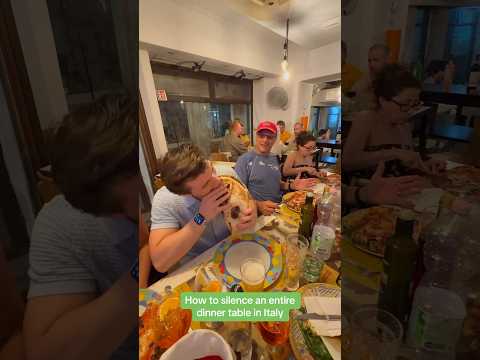 How To Silence An Entire Dinner Table In Italy @FrankieLagravinese