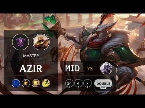 Azir Mid vs Syndra - EUW Master Patch 10.1